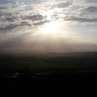 Unsere Aussicht beim Nachtessen