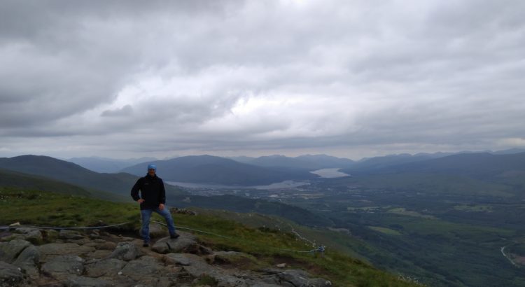 Wandern in den Bergen (auf 650 Metern über Meer)