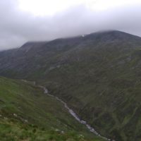 Ben Nevis (Höchster Berg Grossbritanniens) im Nebel