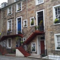 Eher teure Wohngegend direkt beim Castle in Edinburgh