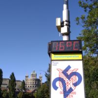 Die Aare ist schon ziemlich kühl