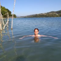 Im Lac de Paladru - mittelkalt