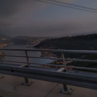 Blick hinunter in die Bucht von Rijeka