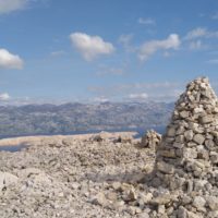 Oben - höchster Berg von Pag
